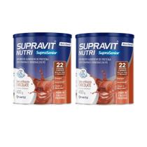 Kit 2 Suplemento Supravit Nutri Chocolate 400g - Hertz Kit 2 Suplemento Supravit Nutri Chocolate 400g - Hertz