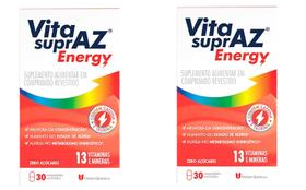 Kit 2 Suplemento Vita SuprAZ Energy 30 Cp - União Química