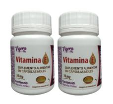 Kit 2 Suplemento Vitamina E 10mg 60 Cápsulas - Vigora Plus