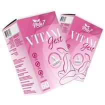 Kit 2 Suplemento Vitaminas Minerais Vitam Gest 120 Cápsulas Gestante Feminino Grávida Materna