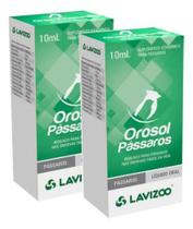 Kit 2 Suplemento Vitaminico P/ Pássaros Orosol 10ml- Lavizoo