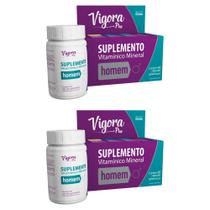 Kit 2 Suplemento Vitamínico Vigora Plus Homem 60Cps - Prati