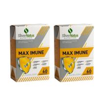 Kit 2 Suplementos 60 Comp. Vitaminas Max Imune Silver Natus
