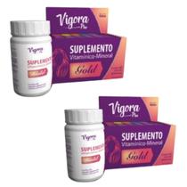 Kit 2 Suplementos Alimentar Vigora Gold - 60 capsulas