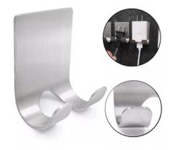 Kit 2 Suporte Barbeador Lâmina de Barbear Gancho de Parede Multiuso de Banheiro Inox Cabide Adesivo Para Toalha Gillette e Utensílios