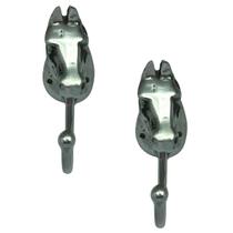 Kit 2 suporte cabeça de cavalo prata organizador gancho pendurador cabide alumínio fundido para boné bolsa arreio corda Kit 2 suporte cabeça de cavalo prata organizador gancho pendurador cabide alumínio fundido para boné bolsa arreio corda