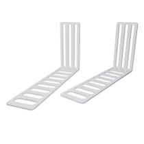 Kit 2 Suporte Cabeceira Cama Box Casal em Aço Branco Mobília Decor Kit 2 Suporte Cabeceira Cama Box Casal em Aço Branco Mobília Decor