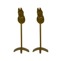 Kit 2 suporte chapéu cabeça de cavalo dourado alumínio fundido para boné bolsa arreio corda traia guardanapos