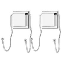 Kit 2 Suporte Com 2 Ganchos Fixação Por Ventosa Arthi