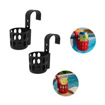 Kit 2 Suporte De Copo Para Piscina Mantenha Sua Bebida Segura E Ao Alcance Curta o Verão Sem Preocupação -