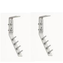 Kit 2 suporte de fixaçao tipo kalheta canaletao inox 304