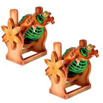 Kit 2 Suporte De Garrafão Delenha Decor - Cor Mogno Kit 2 Suporte De Garrafão Delenha Decor - Cor Mogno