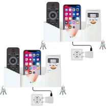 Kit 2 Suporte De Parede Controle Remoto Ar Celular Universal Chave Kit 2 Suporte De Parede Controle Remoto Ar Celular Universal Chave