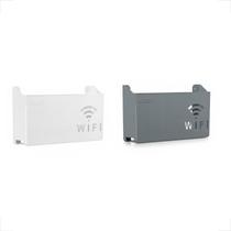 Kit 2 Suporte de Roteador Organizador Modem Wi-fi Adesivo de Parede Rack