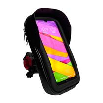 Kit 2 Suporte de Telefone à Prova D'água Para Motocicleta GPS Com Proteção Contra Luz do Sol e Chuva - Kingleen
