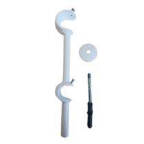 Kit 2 Suporte Duplo Alongado 19/28mm Para Varão de Cortina de Ilhós