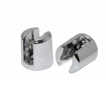 Kit 2 Suporte Fenda Prateleira De Vidro Madeira Cromado 8mm Kit 2 Suporte Fenda Prateleira De Vidro Madeira Cromado 8mm