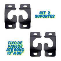 Kit 2 Suporte Fixo Tv Parede Tv 13 a 80 Polegadas Lcd-800 60kg