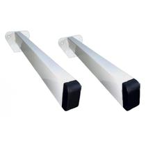 Kit 2 Suporte Grapa De Parafusar Pia Bancada 50Cm Branco Kit 2 Suporte Grapa De Parafusar Pia Bancada 50Cm Branco