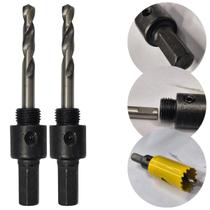 Kit 2 Suporte Haste Serra Copo 14-30mm Adaptador Profissional
