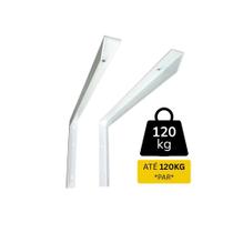 Kit 2 Suporte Mão Francesa para Granito Pia Mármore Bancada Reforçado Cantoneira em L 40cm Dws Aço