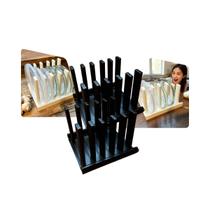 Kit 2 Suporte Organizador De Tampas Tupperware Porta Tampas Plástico e Vidro Para Armário Cozinha Compacto e Prático -