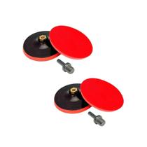 Kit 2 Suporte Para Disco Pluma tiras autocolantes Boina 125mm Esmerilhadeira M14