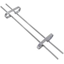Kit 2 Suporte Para Taças 39cm Cromado Decoração Adega Bar Vinho Cozinha Armário Organizador Decoração