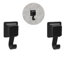 Kit 2 Suporte Para Toalha Gancho Multiuso Metalizado Plástico Com Ventosa Kit 2 Suporte Para Toalha Gancho Multiuso Metalizado Plástico Com Ventosa
