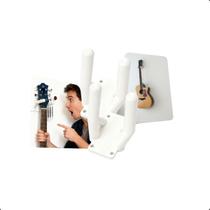 Kit 2 Suporte Para Violão De Parede Vertical Universal Ideal Para Guitarra Baixo Ukulele e Instrumentos -