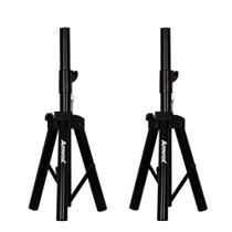 Kit 2 Suporte Pedestal Tripé Para Caixa de Som Altura Ajustável
