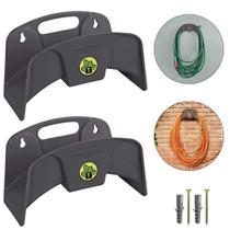 Kit 2 Suporte Plástico Fixo Enrolador Mangueira +Kit Fixação