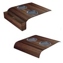 Kit 2 Suporte Porta Copos Controle Braço de Sofá MDF