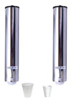 Kit 2 Suporte Porta Copos Descartavel Inox Agua Café Oferta - JSN