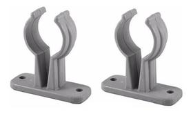 Kit 2 Suporte Porta Remo Alto Cinza Barco Lancha Caiaque