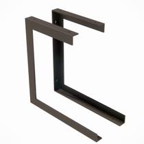 Kit 2 Suporte Prateleira Estilo Industrial Nicho Reforçada Dupla 20x30cm Preto Kit 2 Suporte Prateleira Estilo Industrial Nicho Reforçada Dupla 20x30cm Preto
