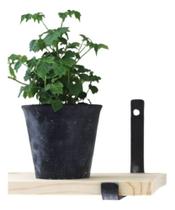 Kit 2 Suporte Prateleira Invertido Aço 30cm Preto Industrial