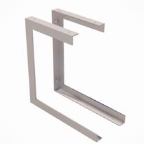Kit 2 Suporte Prateleira Nicho Reforçada Dupla 20x30cm Branco Kit 2 Suporte Prateleira Nicho Reforçada Dupla 20x30cm Branco
