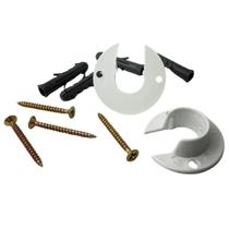 Kit 2 Suporte Roseta Flange Varão 19mm Cortina