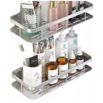 kit 2 Suporte Shampoo Sabonete Banheiro Adesivo Parede Não Precisa furação Luxo