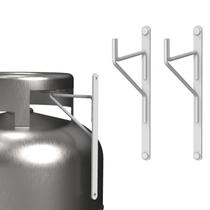 Kit 2 Suporte Suspenso De Parede Para Gás Externo Branco UN Kit 2 Suporte Suspenso De Parede Para Gás Externo Branco UN