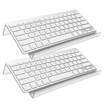 Kit 2 Suporte Teclado Acrílico Design Ergonômico Confortável Escritório Elevado Informática