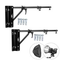 Kit 2 Suporte Teto Parede Estudio 1,80m Forte Greika para Led Flash Softbox