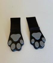 Kit 2 Suporte Trava Porta Patinhas de Cachorro Aparador Peso Cunha Calço Divertido Plástico Impressão 3D