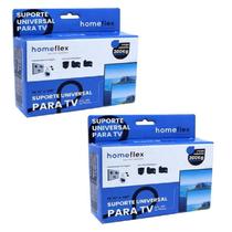 Kit 2 Suporte Universal para TV de 10" a 100" Aguenta 200kg