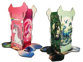 Kit 2 Suportes Abafadores Ruído Autistas Dinossauro E