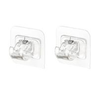 Kit 2 Suportes Adesivo Para Varão De Cortina Mercado Pietra Sem Furos Nem Ferramentas Ideal Para Vidro Azulejo E Superfícies Lisas