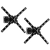 Kit 2 Suportes Articulados Tvs Com Telas Até 70 Polegadas