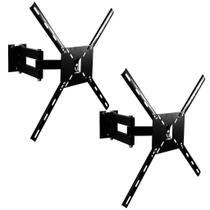 Kit 2 Suportes Articulados Tvs Com Telas Até 70 Polegadas