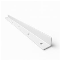 Kit 2 Suportes Cantoneira em L 25 cm com Furos para Parafusar Branco - NV459LB